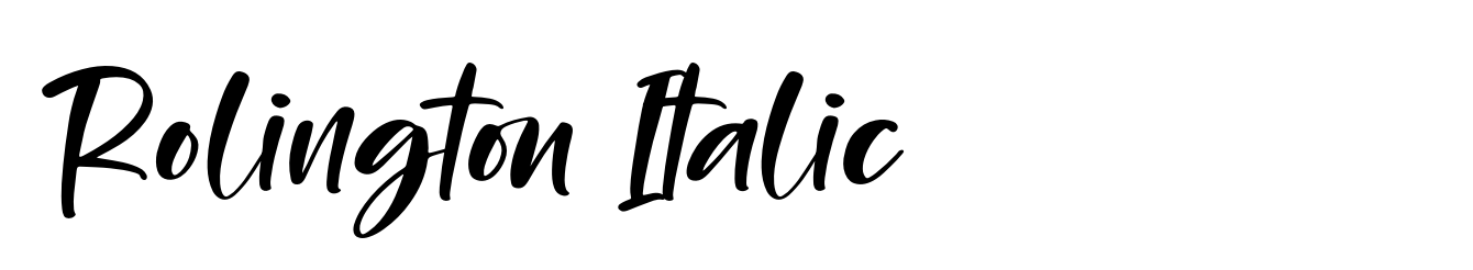 Rolington Italic